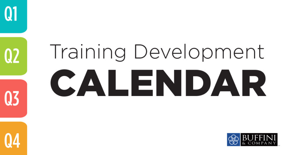 Training Development Calendar