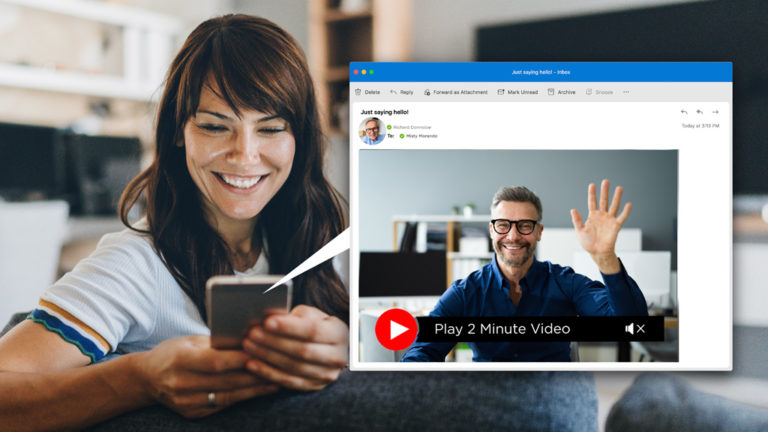 Video messaging for real estate agents