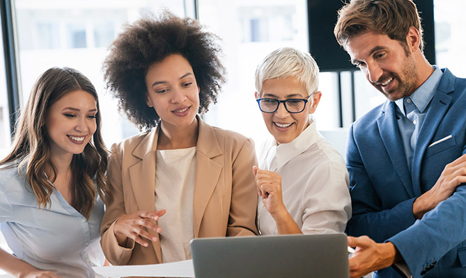 A Group of Real Estate Agent in Happy Mood