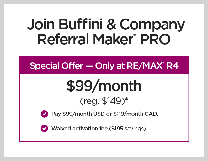 Join Buffini & Company Referral Maker® PRO